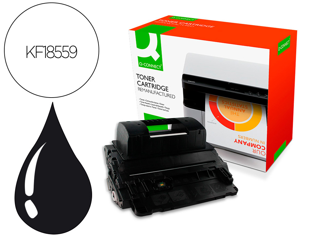 TONER Q-CONNECT COMPATIBLE HP CF281X 81XQCN IMPRIMANTES     LASERJET ENTERPRISE M630      25000P NOIR