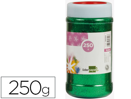 PAILLETTE FANTAISIE LIDERPAPEL COLORIS VERT MTALLIS POT 250G