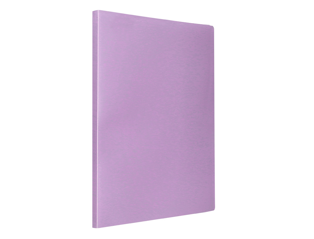 PROTEGE-DOCUMENTS LIDERPAPEL POLYPROPYLENE COUVERTURE FLEXIBLE 60 POCHETTES FIXES A4 220X297MM LAVANDE OPAQUE