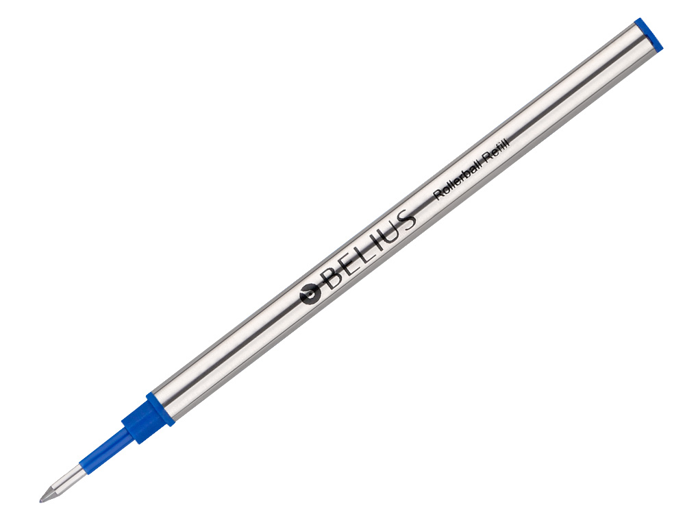 RECHARGE ROLLER BELIUS POINTE 0,7MM ENCRE COLORIS BLEUE BOITE 3 UNITES