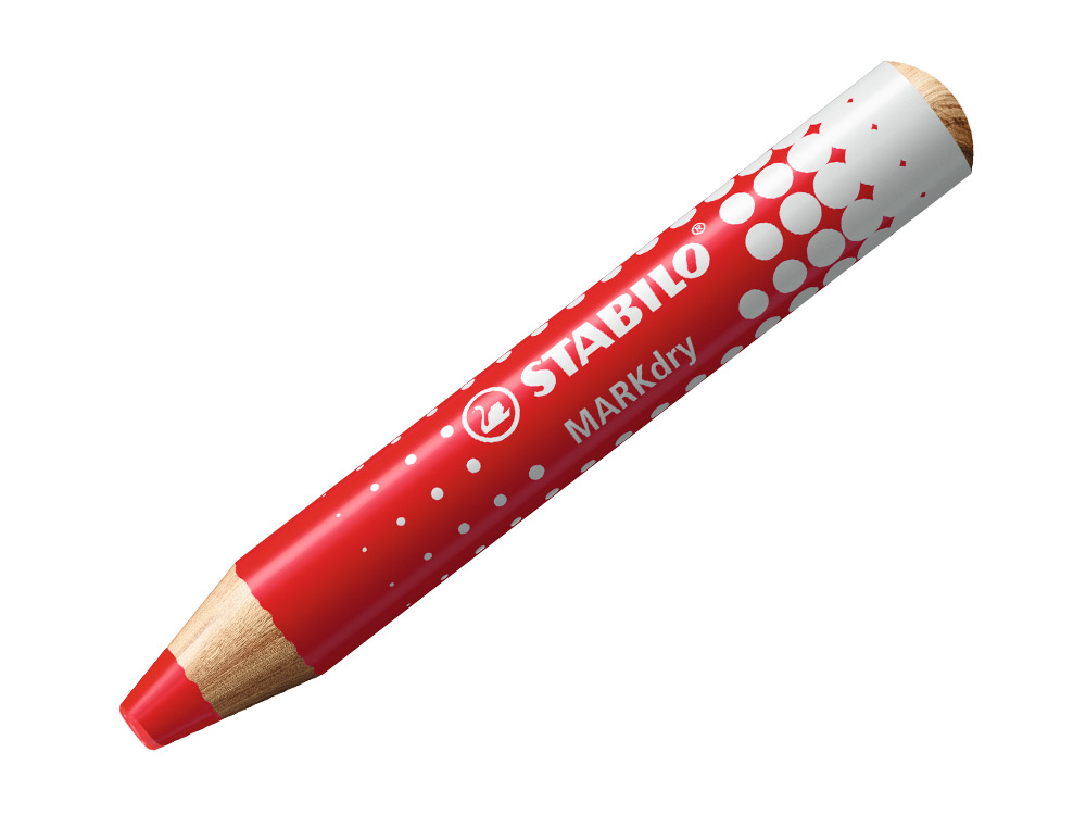 CRAYON MARQUEUR MARKDRY POUR ECRIRE SUR TABLEAU BLANC COLORIS ROUGE