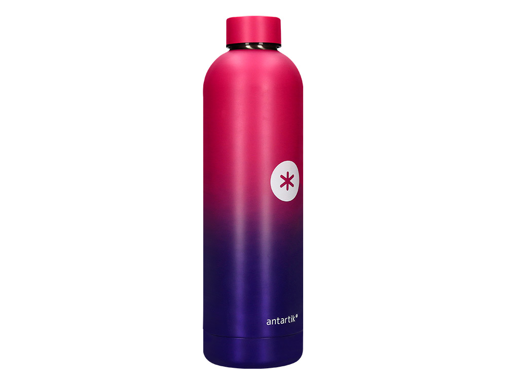 BOUTEILLE ISOTHERME ANTARTIK ACIER INOXYDABLE SANS BPA     750ML COLORIS ROSE/LILAS