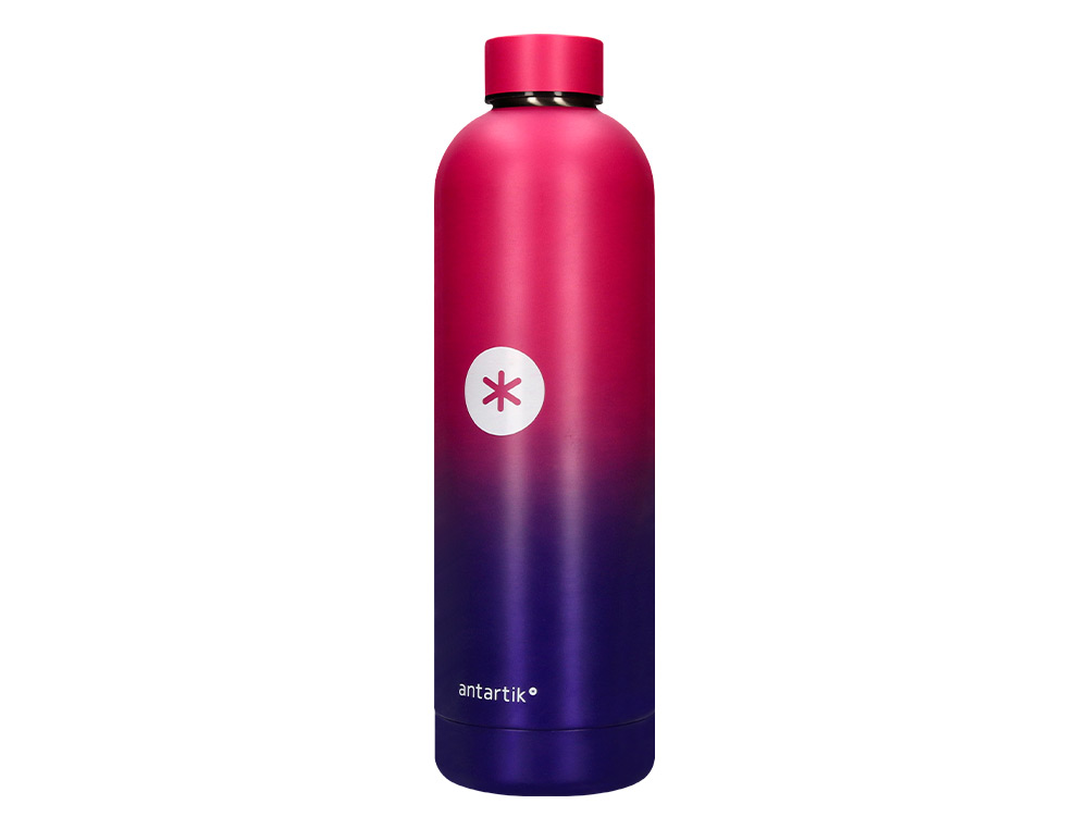 BOUTEILLE ISOTHERME ANTARTIK ACIER INOXYDABLE SANS BPA     750ML COLORIS ROSE/LILAS