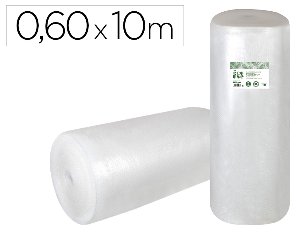 FILM A BULLES LIDERPAPEL ECOUSE 30% PLASTIQUE RECYCLE  30G/M2 ROULEAU 0,60X10M