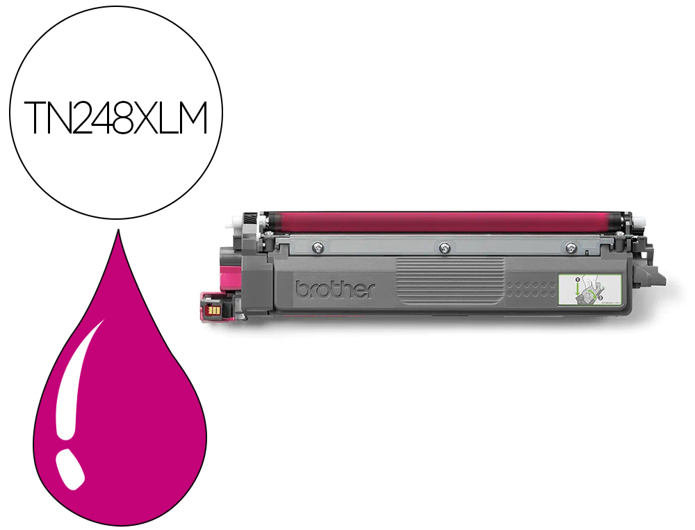 TONER LASER BROTHER TN248XLM 2300P COLORIS MAGENTA