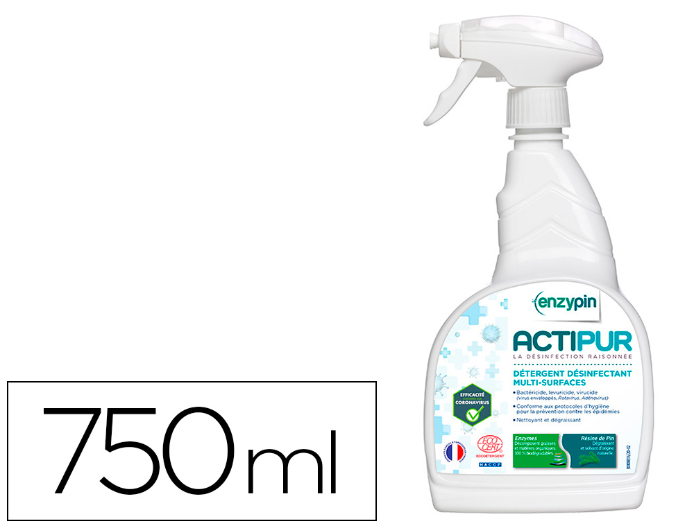 DETERGENT DESINFECTANT MULTI-SURFACES ACTIPUR        ECOCERT PAE 750ML
