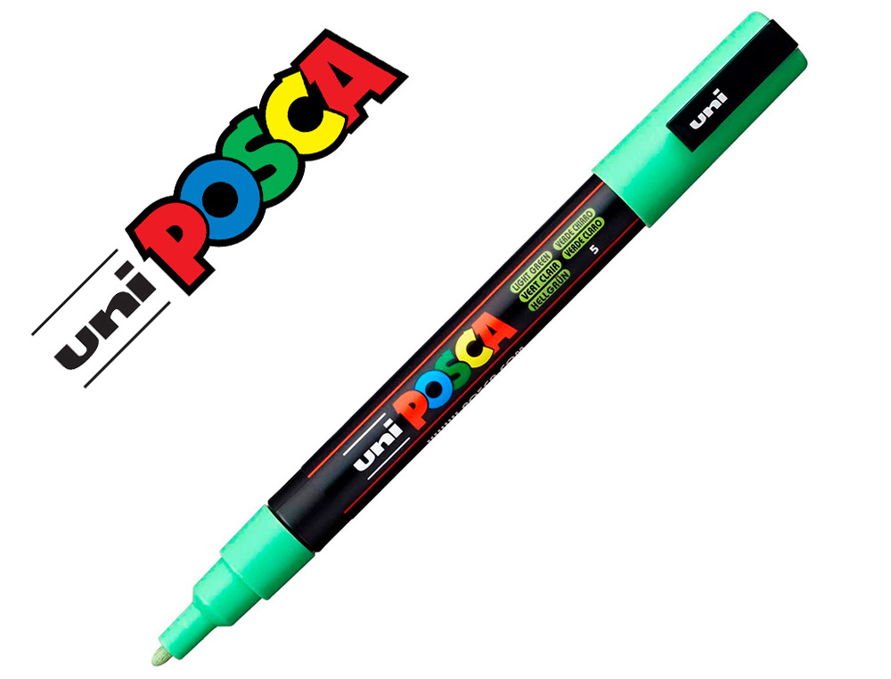 MARQUEUR POSCA CONIQUE POINTE FINE COLORIS VERT POMME