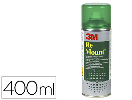 COLLE AROSOL 3M RE MOUNT REPOSITIONNABLE LONGUE DURE 400ML