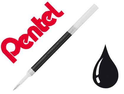 RECHARGE PENTEL ROLLER ENCRE GEL ENERGEL BL57/BL77/BL107 LARGEUR MOYENNE COLORIS NOIR