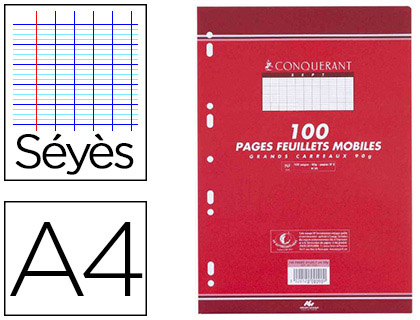 Oxford 100107291 Cahier de 50 Feuilles simples petits carreaux 5 x 5 Hamelin