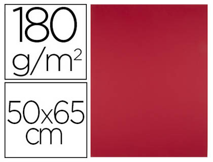 PAPIER CARTONNE LIDERPAPEL 50X65CM 180GR COLORIS ROUGE   NOEL PAQUET 25 FEUILLES