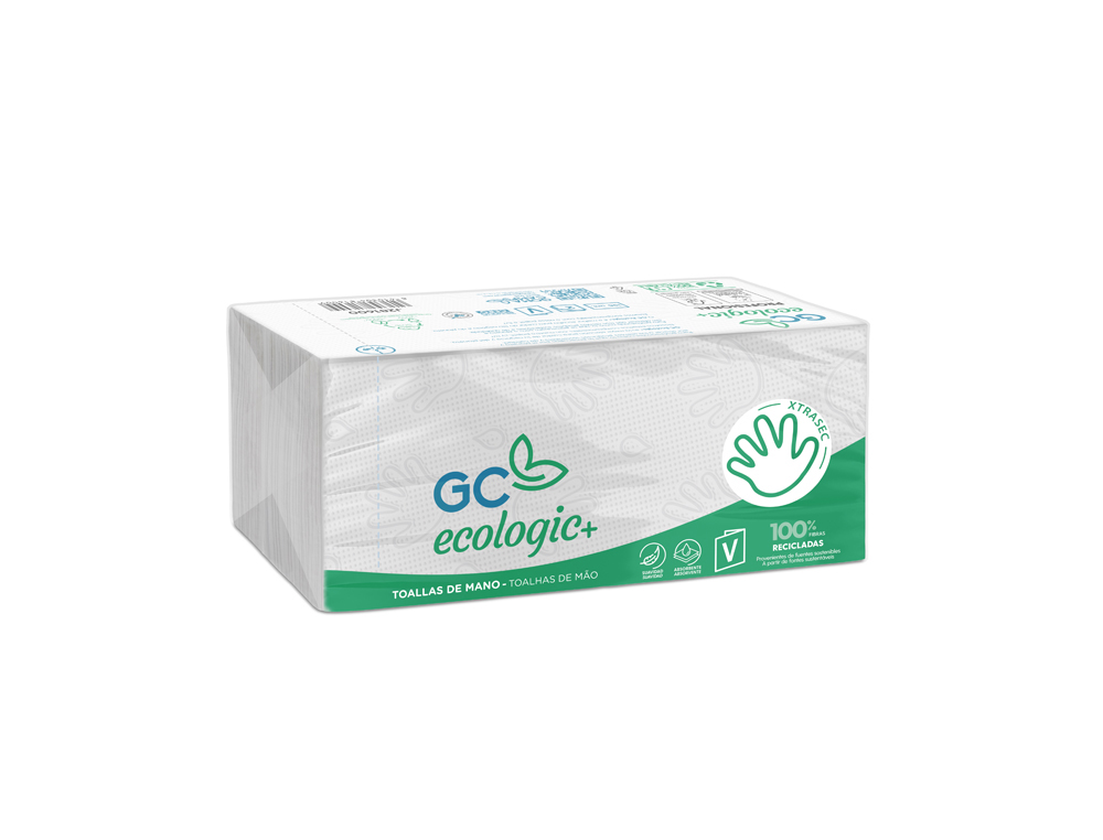ESSUIE-MAINS ECOLOGIQUE XTRASEC 2 PLIS 200X230MM      PAQUET DE 196 UNITS