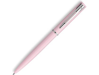 STYLO BILLE WATERMAN ALLURE PASTEL POINTE M CAPUCHON CLIP ATTRIBUTS CHROMES COFFRET     CADEAU ROSE PASTEL