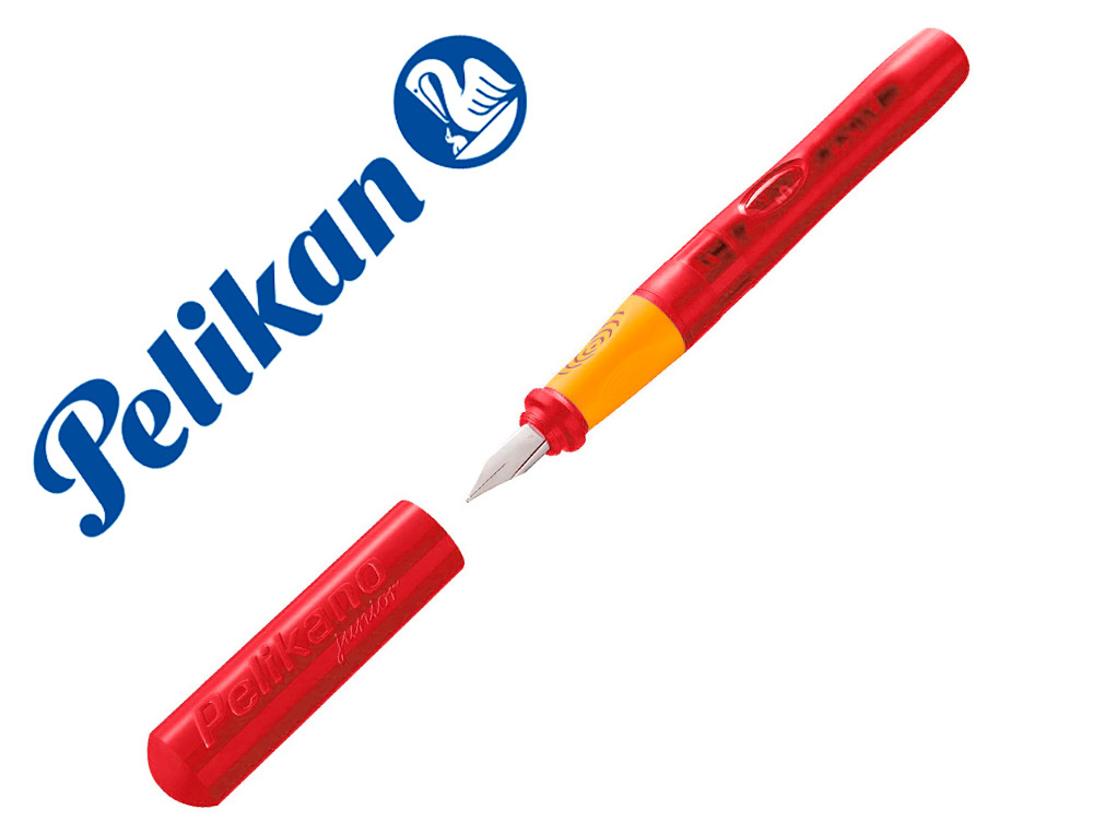 STYLO-PLUME PELIKAN PELIKANO JUNIOR DEBUTANTS BEC A POUR   DROITIERS COLORIS ROUGE