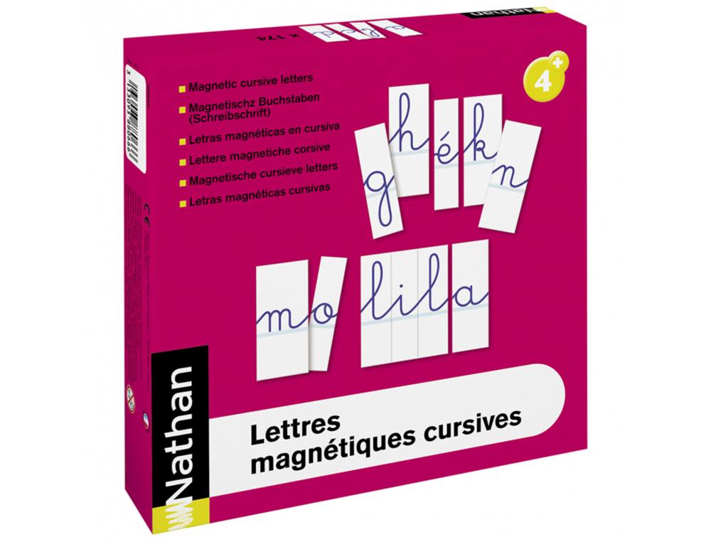 LETTRES MAGNETIQUES NATHAN CURSIVES