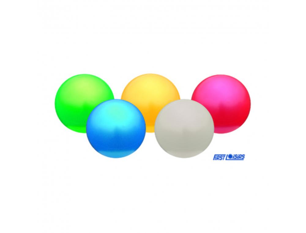 BALLES D EVEIL FIRST LOISIRS EN PVC MATERNELLE REGONFLABLE 12 CM LOT DE 5 COLORIS        ASORTIES