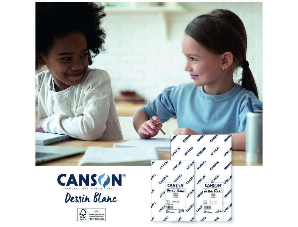 RAMETTE PAPIER DESSIN CANSON A GRAIN 21X29 CM 200G 250     FEUILLES