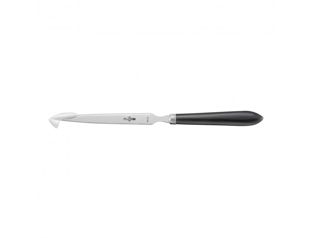 OUVRE LETTRES WONDAY 21 CM LAME ACIER INOX FORME DEMI    RONDE MANCHE PLASTIQUE
