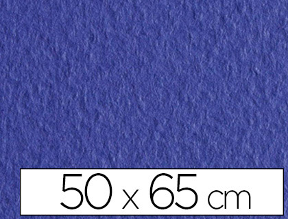 PAPIER DESSIN FABRIANO FEUILLE TIZIANO 160G 50X65CM UNICOLORE BLEU OUTREMER