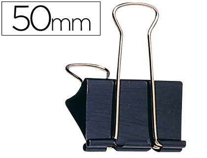 PINCE Q-CONNECT DOUBLE CLIP LARGEUR 51MM BOTE CARTON 10 UNITS