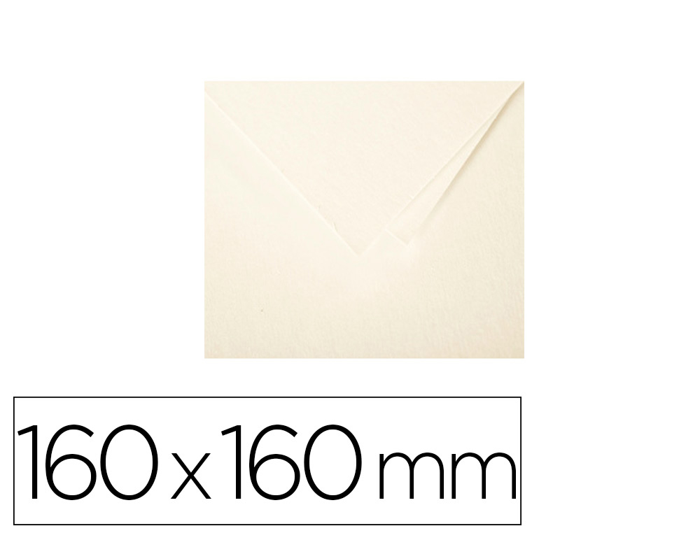 CARTE VISITE CLAIREFONTAINE POLLEN 160X160MM COLORIS IVOIRE TUI 25 UNITS