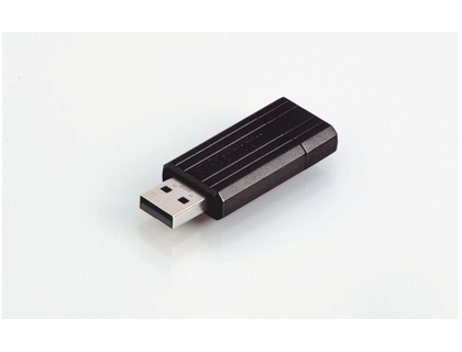 CL USB VERBATIM PINSTRIPE BLA CK 8GB RTRACTABLE VITESSE CRITURE 4MB COLORIS NOIR
