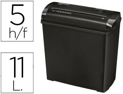 DESTRUCTEUR FELLOWES P25S 11L OCCASIONNEL STANDARD VITESSE 2.5MIN A4 COUPE DROITE 7MM 11L 286X153X299MM 1.63KG