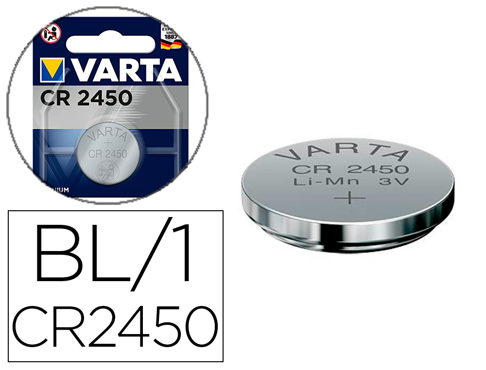 PILE VARTA LITHIUM CR2450 3V BLISTER 1 UNIT